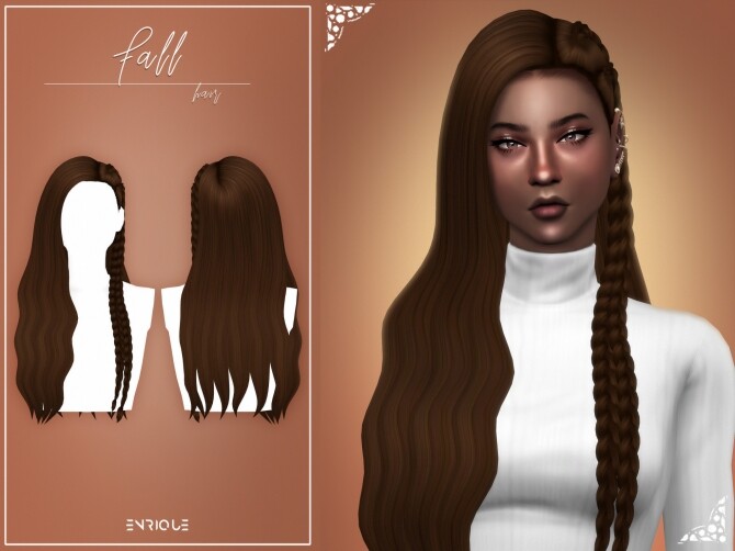 Sims 4 Fall Hairstyle at Enriques4