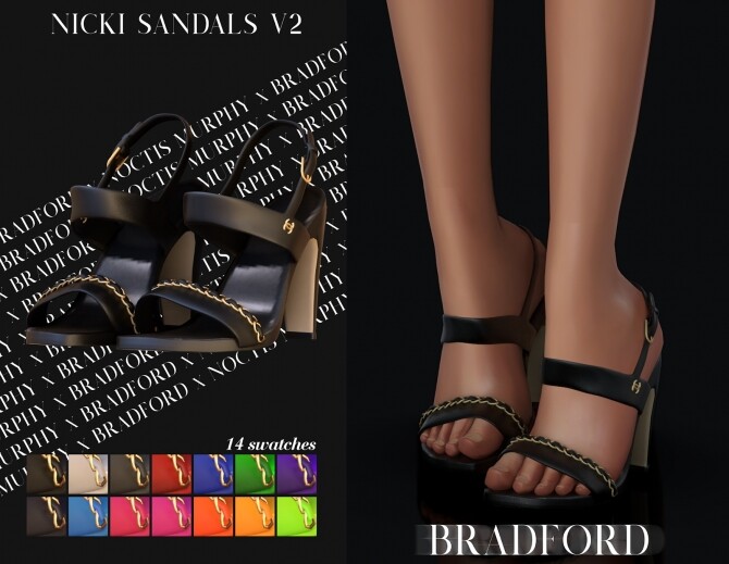 Sims 4 Nicki Sandals V2 at MURPHY