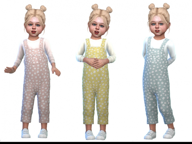 Overall for Toddler Girls 02 by Little Things at TSR » Sims 4 Updates