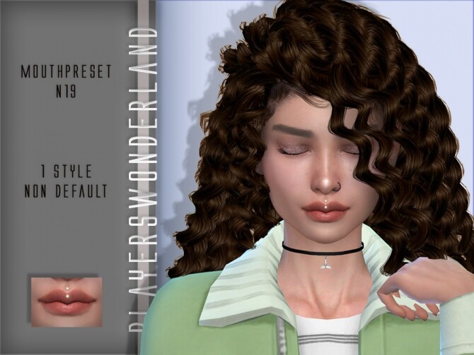 Sims 4 Mouthpreset N19 by PlayersWonderland at TSR