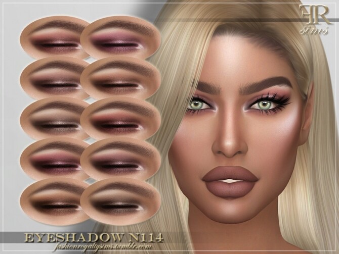 Sims 4 FRS Eyeshadow N114 by FashionRoyaltySims at TSR