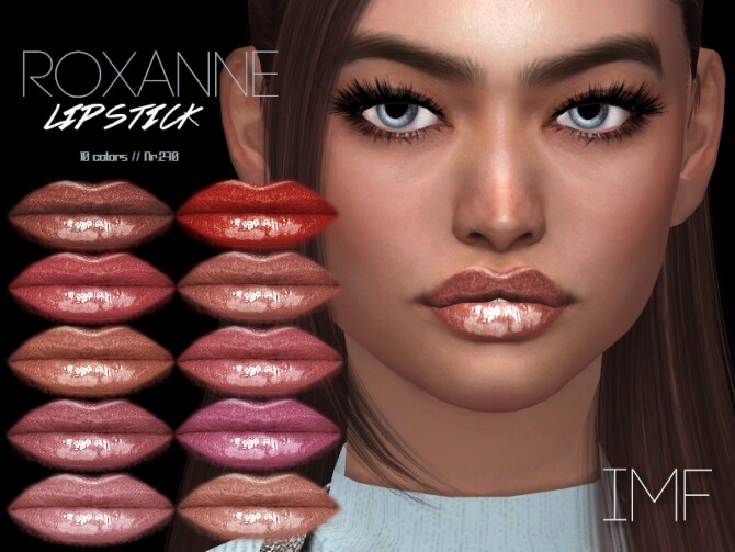 Sims 4 IMF Roxanne Lipstick N.270 by IzzieMcFire at TSR