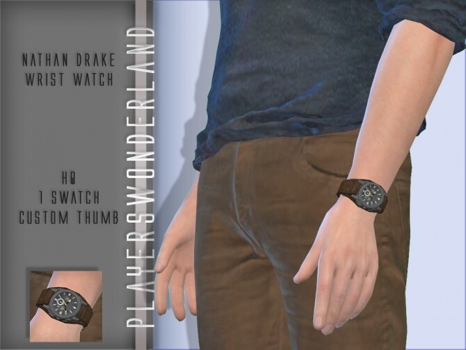 Sims 4 Nathan Drake Wrist Watch by PlayersWonderland at TSR
