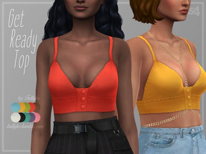 Sims 4 Get Ready Top by Trillyke at TSR