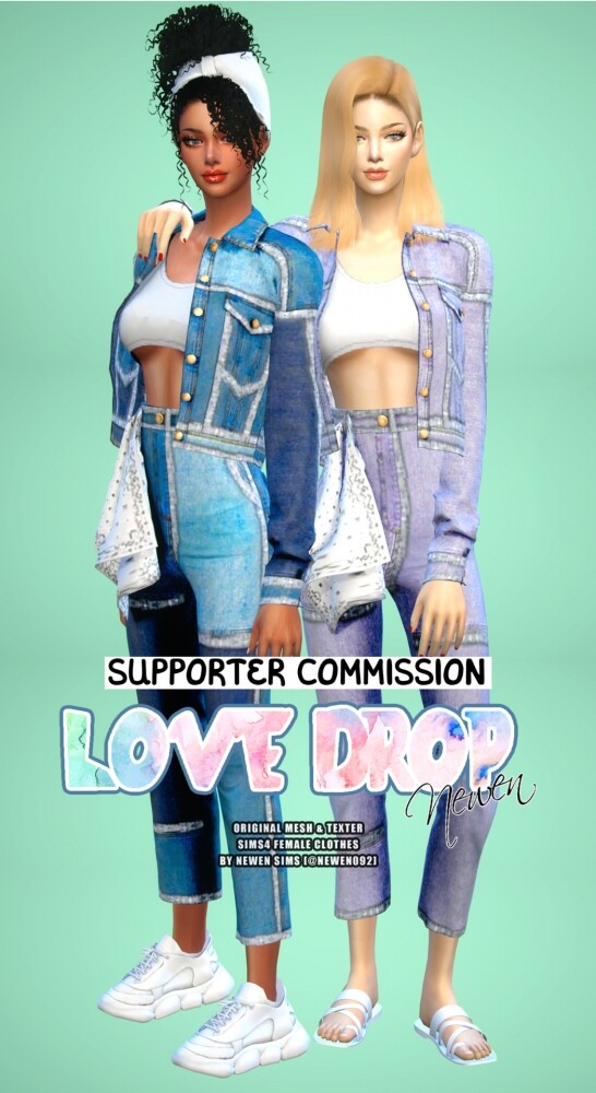 Sims 4 Love Drop Clothes Collection at NEWEN