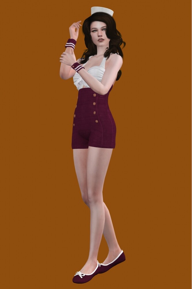 Sims 4 Man Of Medan Sailor Girl Set at Astya96