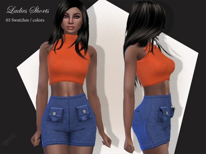 Sims 4 Ladies Shorts by pizazz at TSR