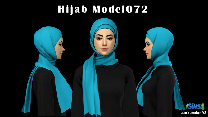 Sims 4 Hijab Model072 & Hijab Hair006 + Qara Collections at Aan Hamdan Simmer93
