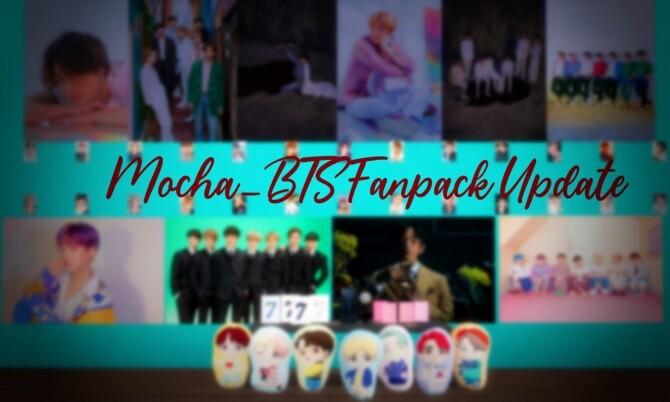 Sims 4 BTS Fanpack small update at Mochachiii