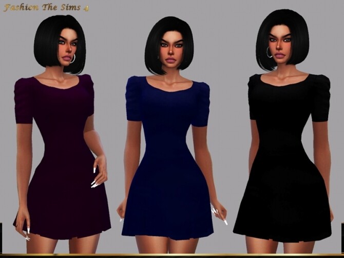 Sims 4 Renata dress by LYLLYAN at TSR