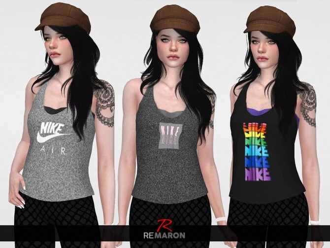 Sims 4 Sport Shirt for Women 01 by remaron at TSR