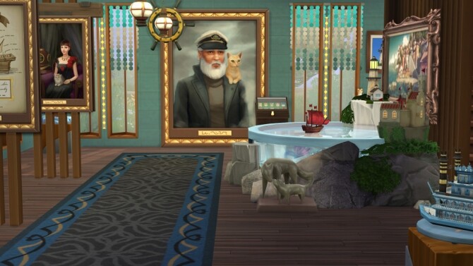 Sims 4 History of the old skipper Museum by fatalist at ihelensims