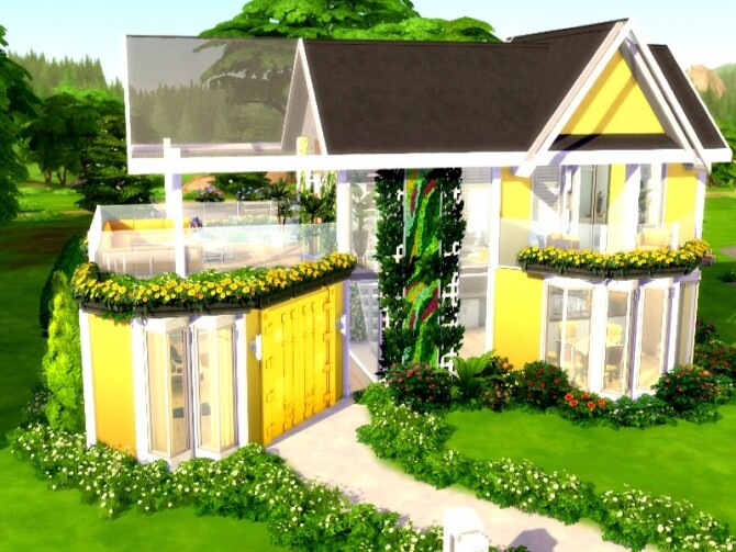 Sims 4 Flower Power Home by GenkaiHaretsu at TSR