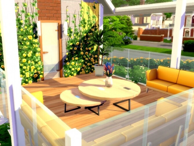 Sims 4 Flower Power Home by GenkaiHaretsu at TSR