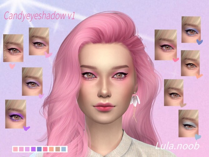 Sims 4 Candy eyeshadow v1 by Lula.noob at TSR