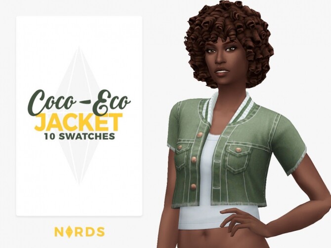 Sims 4 Coco Eco Jacket by Nords at TSR
