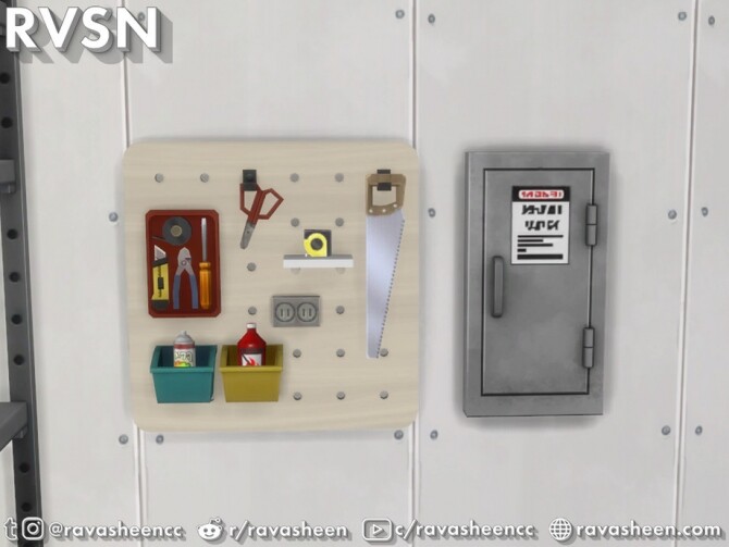 Sims 4 You Know The Drill Utility Set by RAVASHEEN at TSR