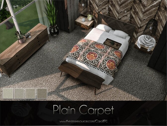 Sims 4 Plain Carpet by Caroll91 at TSR