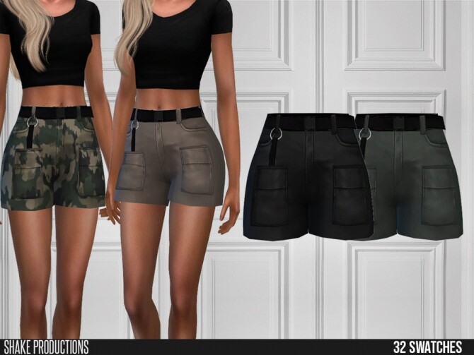 Sims 4 472 Cargo Shorts by ShakeProductions at TSR