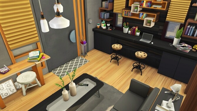 Sims 4 INDUSTRIAL ECO LOFT at Aveline Sims