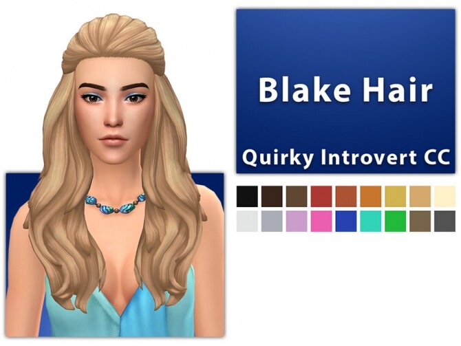 Sims 4 Blake Hair by qicc at TSR