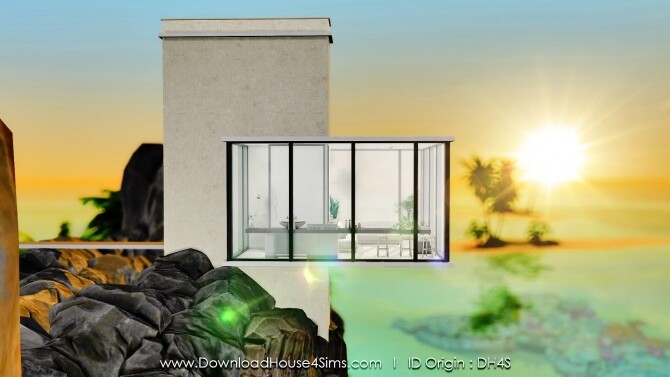 Sims 4 Air Cabin Modern Home at DH4S
