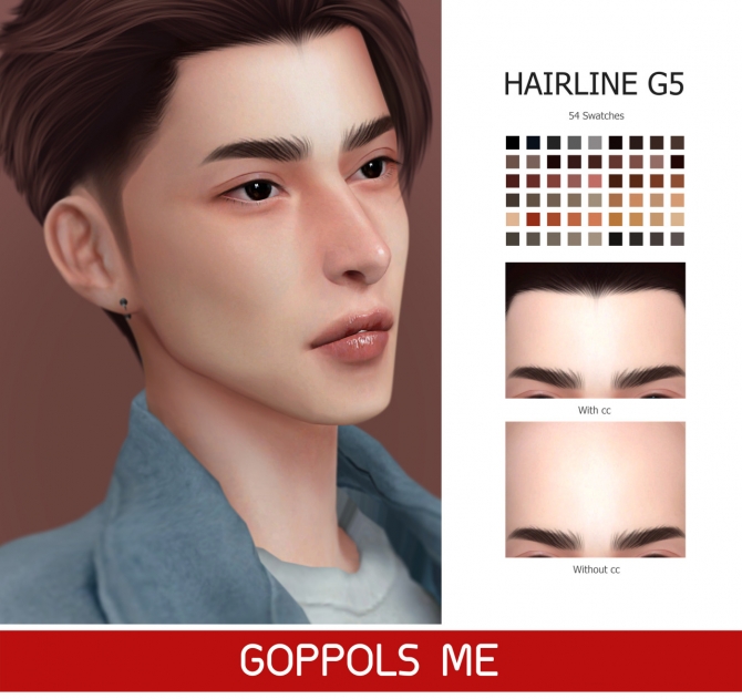 GPME-GOLD Hairline G5 at GOPPOLS Me » Sims 4 Updates