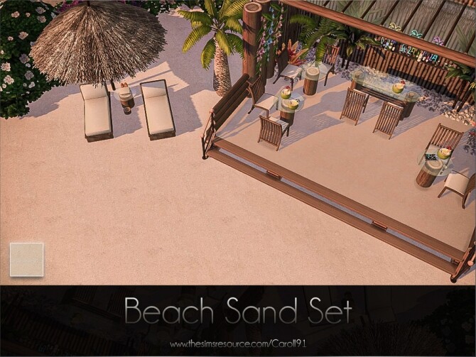 Sims 4 Beach Sand Set by Caroll91 at TSR