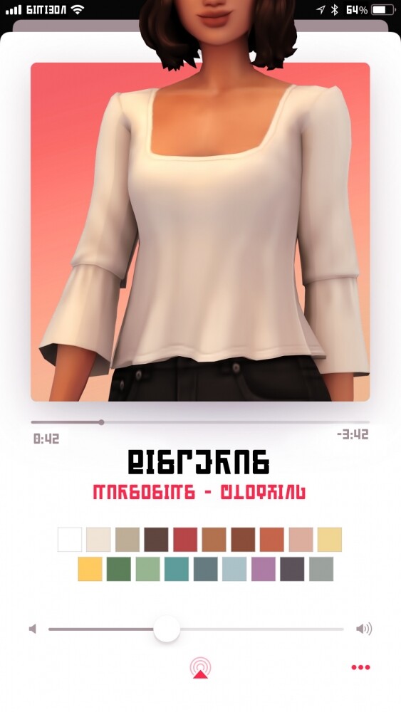 Sims 4 Bisperas blouse at Marso Sims