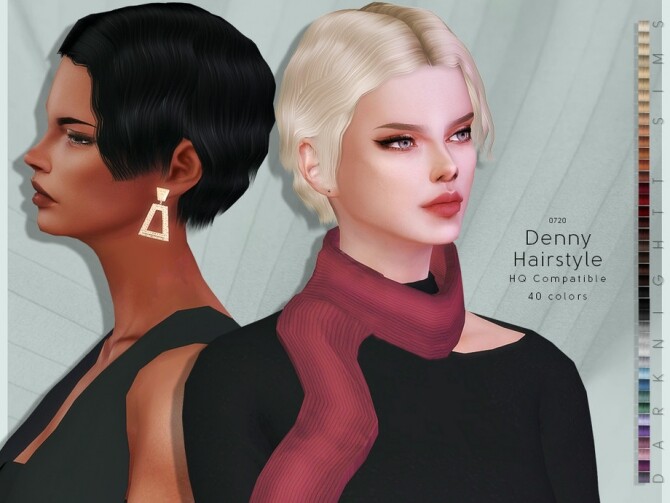 Sims 4 Denny Hairstyle by DarkNighTt at TSR