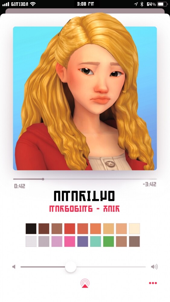 Sims 4 Amarilyo hair at Marso Sims