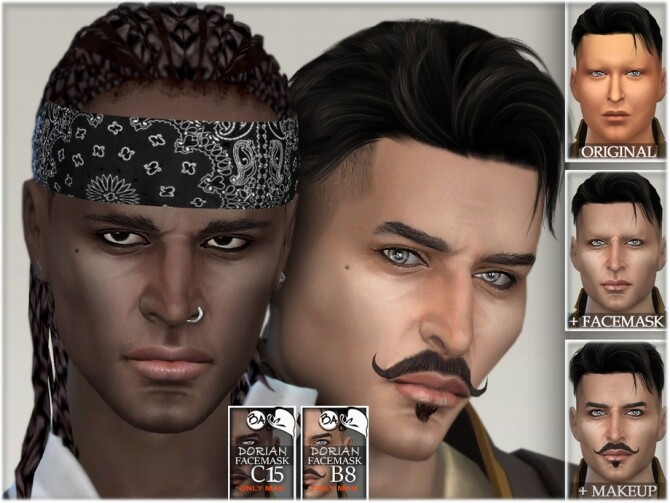 Sims 4 Dorian facemask by BAkalia at TSR