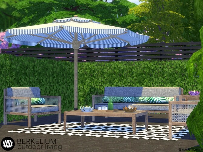 Sims 4 Berkelium Outdoor Living by wondymoon at TSR