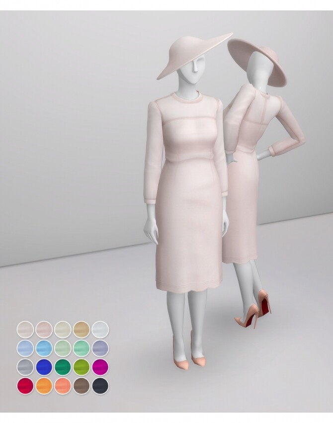 Sims 4 Duchess of Dress V at Rusty Nail