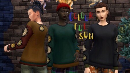 Colourful Sun Sweatshirt by SimSlayer421 at Mod The Sims