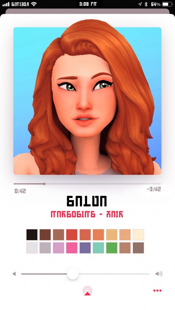 Sims 4 Salva hair at Marso Sims