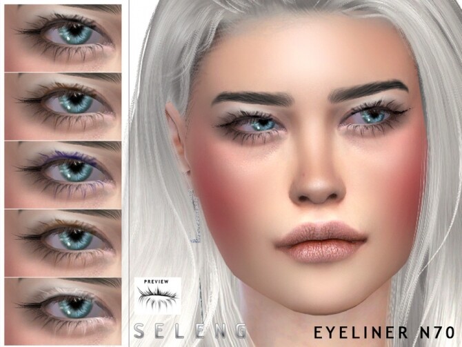 Sims 4 Eyeliner N70 by Seleng at TSR