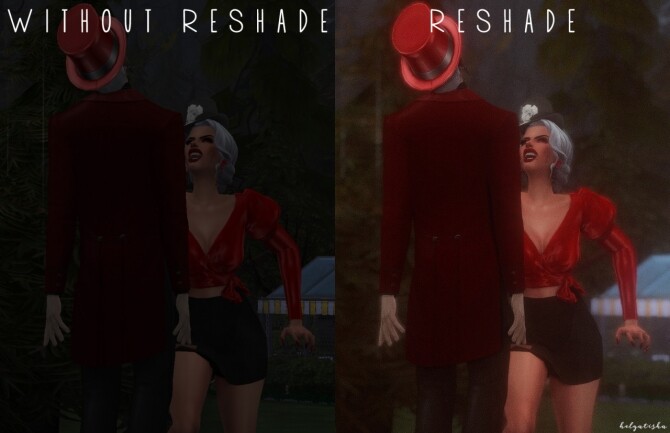 Sims 4 Reshade preset eyes at Helga Tisha