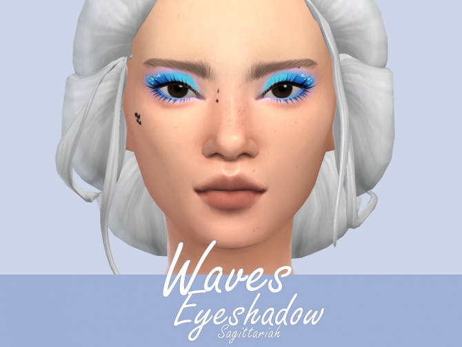 Waves Eyeshadow by Sagittariah at TSR » Sims 4 Updates
