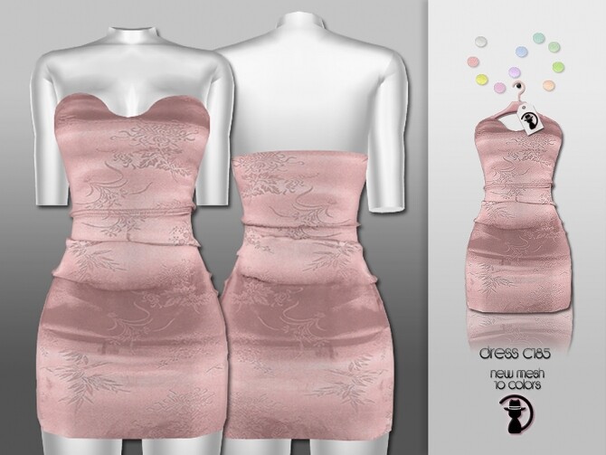 Sims 4 Dress C185 by turksimmer at TSR
