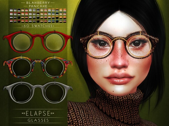 Sims 4 Elapse glasses at Blahberry Pancake