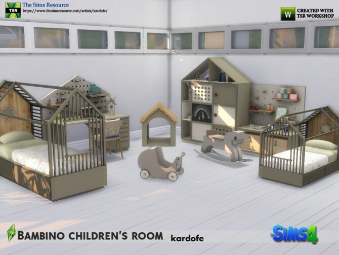 Sims 4 Bambino kids room by kardofe at TSR