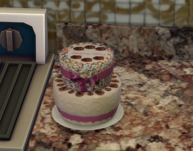 Baby Girl And Baby Boy Confetti Cakes by Laurenbell2016 at Mod The Sims