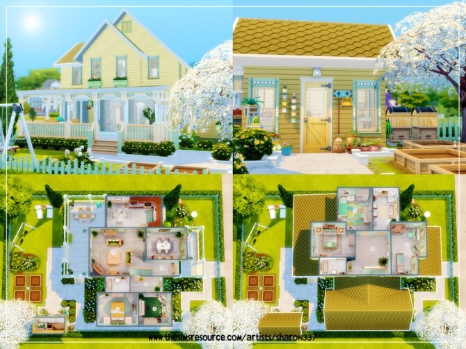 Sims 4 Lemon and MInt House by sharon337 at TSR