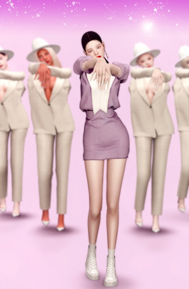 Sims 4 SUNMI pporappippam Dress & Poses at RIMINGs