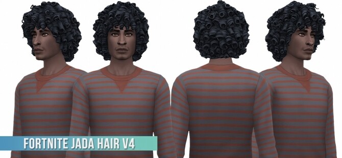 Sims 4 Fortnite Jada Hair v4 Conversion/Edit at Busted Pixels