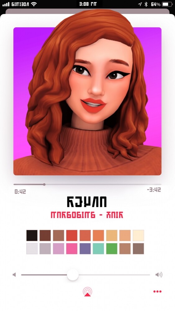 Sims 4 Reyna hair at Marso Sims