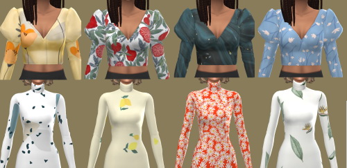 Sims 4 Bronte Dress + Rosebud Top at Simminginchi