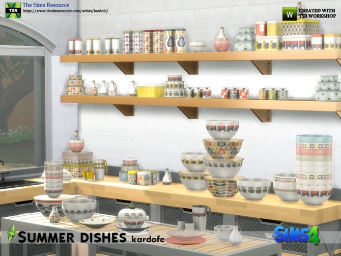 Sims 4 Summer dishes by kardofe at TSR