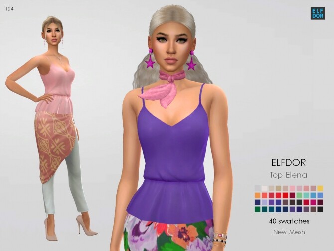 Sims 4 Top Elena at Elfdor Sims